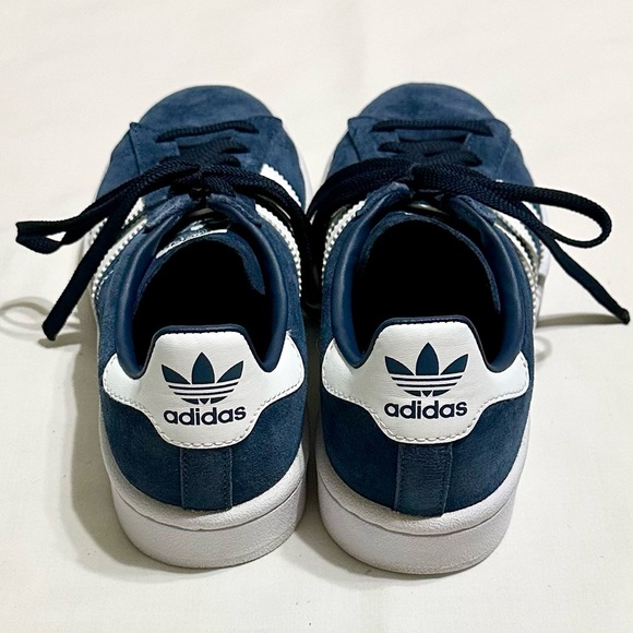 Women’s Adidas Campus Sneakers, Blue Suede and White Leather, Clean EUC - 6 US - Picture 7 of 17